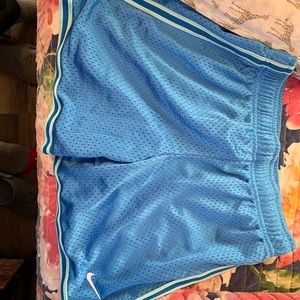 Blue nike basketball shorts